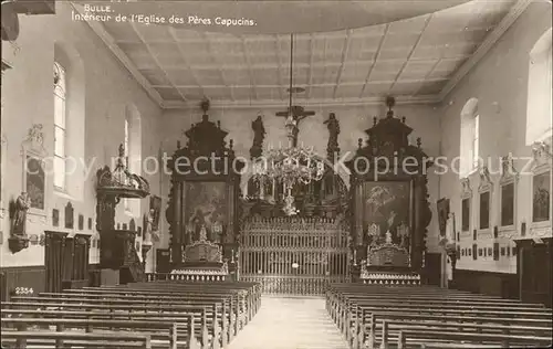 Bulle FR Interieur de l Eglise des Peres Capucina Kat. Bulle