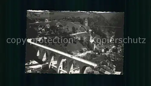 Fribourg FR Pont de Zaehringen et du Gotteron Kat. Fribourg FR