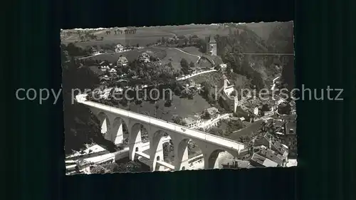 Fribourg FR Pont de Zaehringen et du Gotteron Kat. Fribourg FR