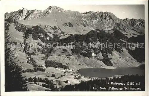 Lac Noir Schwarzsee FR mit Kaiseregg