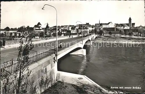 Aarau AG mit neuer Bruecke Kat. Aarau