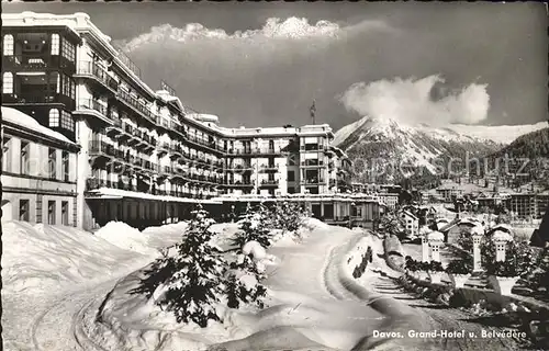 Davos Platz GR Grandhotel und Belvedere / Davos /Bz. Praettigau-Davos