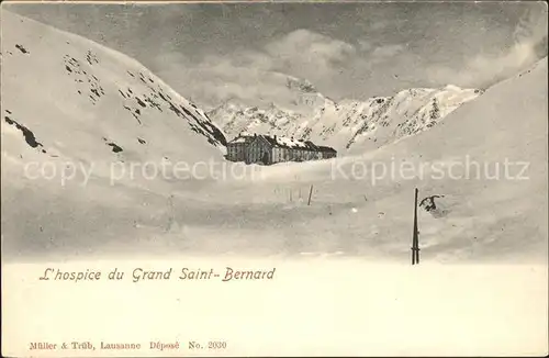 Grand Saint Bernard Hospis Kat. 