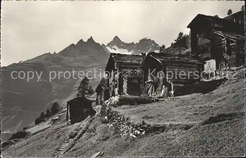 Findelen VS Sonngebraeute Huetten Zermatt Kat. Findeln Findelen
