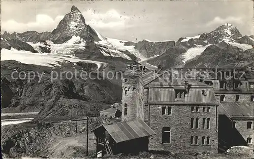 Zermatt VS Gornergrat Kulmhotel Matterhorn Dent Blanche Kat. Zermatt