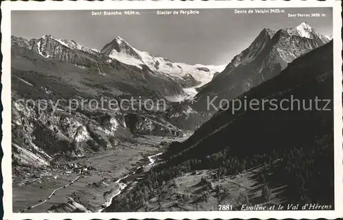Val d Herens Dent Blanche Glacier de Ferpecle / Sion /Bz. Sion