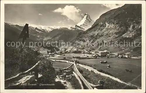 Zermatt VS Gesamtansicht Kat. Zermatt