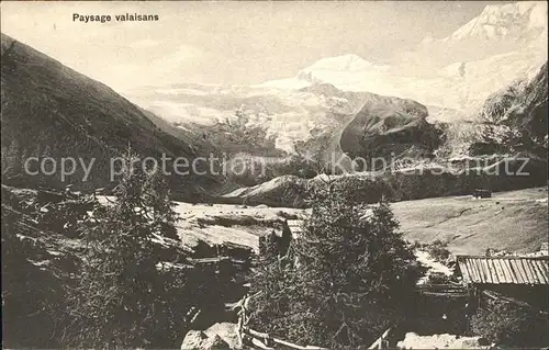 Valais Wallis Kanton Panorama Kat. Sion