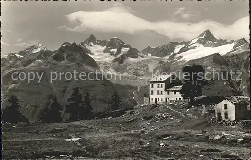 Zermatt VS Gruensee Hotel Dent Blanche Gabelhoerner Wellenkuppe Zinalrothorn Kat. Zermatt