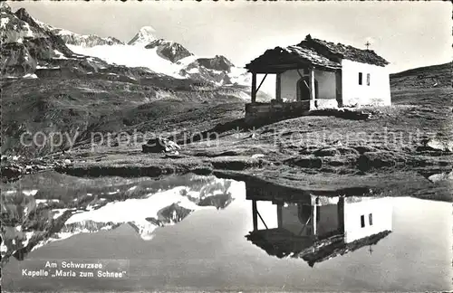 Zermatt VS Am Schwarzsee Kapelle Maria zum Schnee Kat. Zermatt