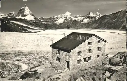 Zermatt VS Monte Rosa Huetle Dt. D Herens Matterhorn Dent Blanche Obergabelhorn  Kat. Zermatt