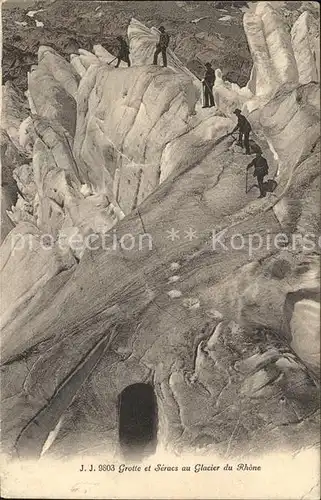 Glacier du Rhone Rhonegletscher Grotte et Seracs  Kat. Rhone