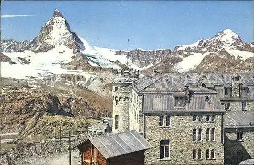 Zermatt VS Kulmhotel Gornergrat Matterhorn Dent Blanche Kat. Zermatt