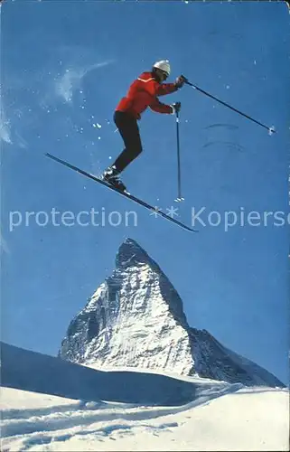 Zermatt VS Skispringer Matterhorn Kat. Zermatt