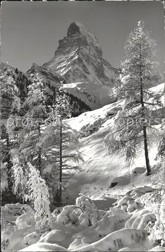 Zermatt VS Neuschnee Matterhorn Kat. Zermatt