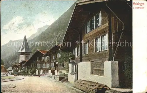 Meiringen Hasliberg Dorfpartie mit Kapelle / Meiringen /Bz. Oberhasli