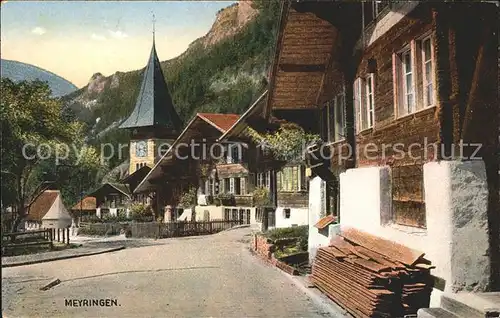 Meiringen Hasliberg Dorfpartie mit Kapelle / Meiringen /Bz. Oberhasli