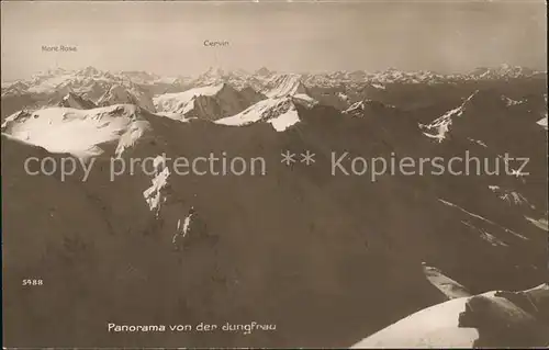 Jungfrau BE mit Alpenpanorama Kat. Jungfrau