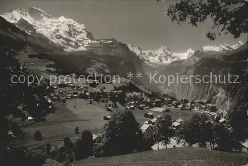 Wengen BE Panorama Kat. Wengen