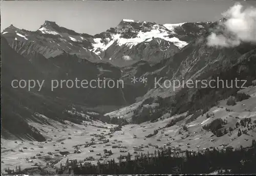 Boden Adelboden mit Tierhoernli Steghorn Wildstrubel / Adelboden /Bz. Frutigen