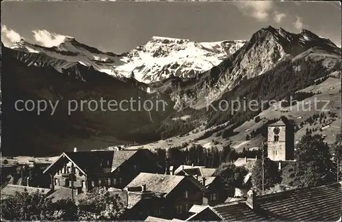 Adelboden mit Tierhoernli Steghorn Wildstrubel Fitzer Kat. Adelboden