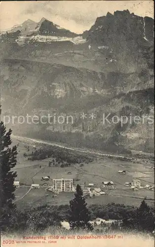 Kandersteg BE mit Doldenhorn Kat. Kandersteg