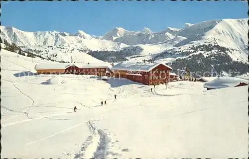 Saanenmoeser Hornberg Winterpanorama Kat. Saanenmoeser