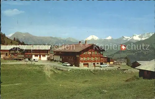 Saanenmoeser Hornberg Berggasthaus Hornfluh Panorama Kat. Saanenmoeser