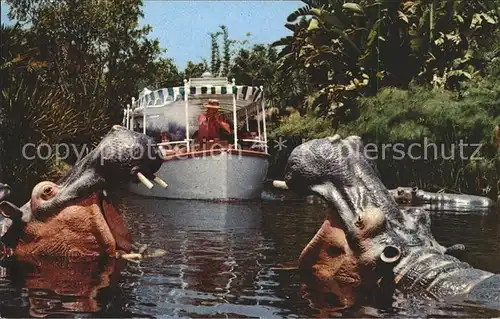 Disneyland California Jungle Cruise Nilpferd Boot  Kat. Anaheim