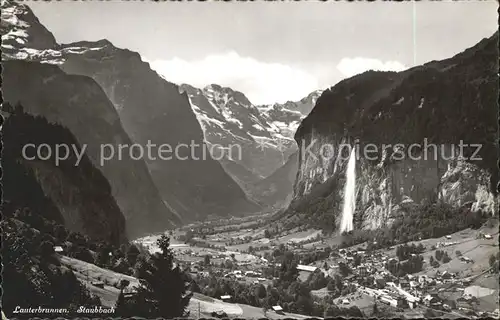 Lauterbrunnen BE Staubbach Wasserfall Kat. Lauterbrunnen