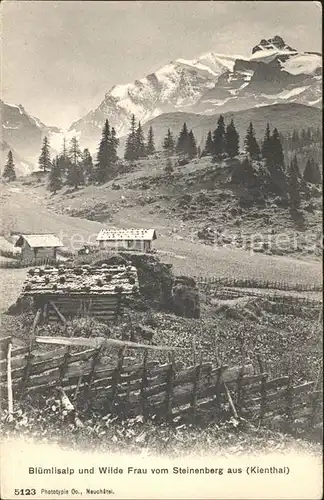 Bluemlisalp BE und Wilde Frau vom Steinenberg aus / Kandersteg /Bz. Frutigen