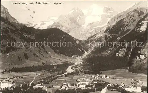 Kandersteg BE mit Bluemlisalp Kat. Kandersteg