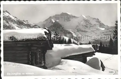 Wengen BE Jungfrau Berghuette Panorama Kat. Wengen