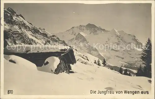Jungfrau BE Panorama Berghuette / Jungfrau /Rg. Finsteraarhorn