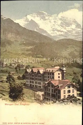 Wengen BE mit Jungfrau Kat. Wengen