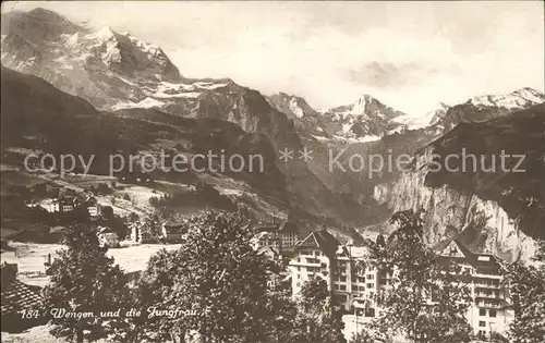 Wengen BE mit Jungfrau Kat. Wengen