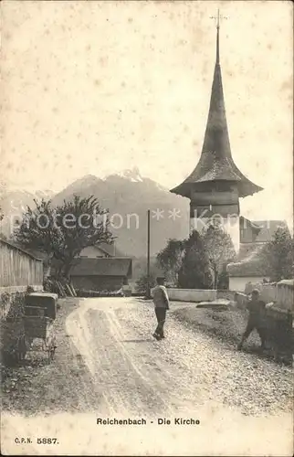 Reichenbach Scharnachtal Dorfstrasse Kirche / Scharnachtal /Bz. Frutigen