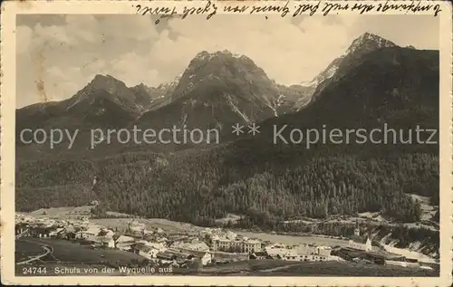 Schuls Tarasp von der Wyquelle aus / Tarasp /Bz. Inn