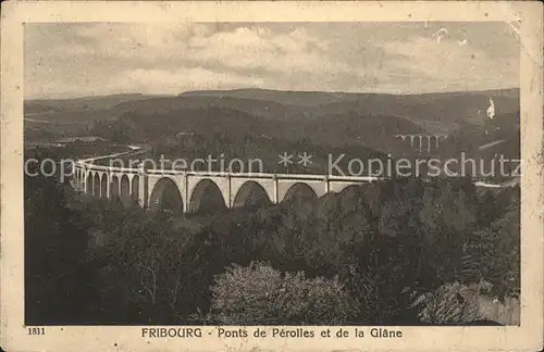 Fribourg FR Ponts de Perolles et de la Glane Kat. Fribourg FR