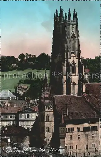 Fribourg FR Tour St Nicolas Kat. Fribourg FR