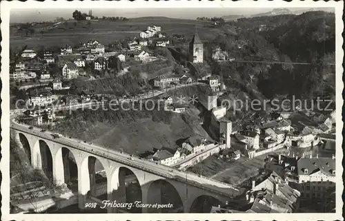 Fribourg FR Tours et Ponts Kat. Fribourg FR