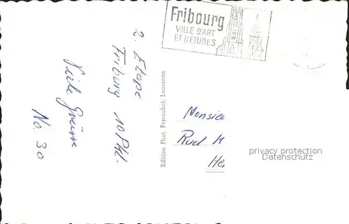 Fribourg FR Tours et Ponts Kat. Fribourg FR