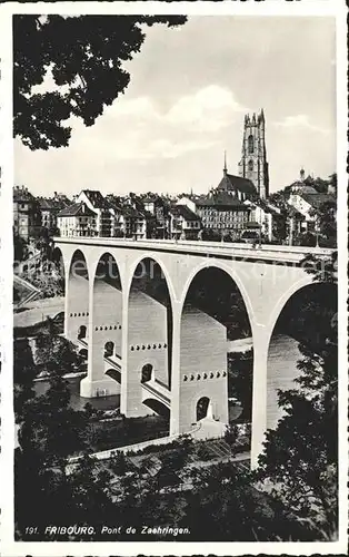 Fribourg FR Pont de Zaehringen Kat. Fribourg FR