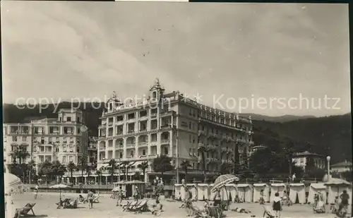 Opatija Istrien Hotel Slavija Strand Kat. 