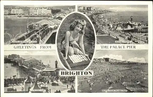 Brighton Hove Palace Pier Marine Parade Beach Badenixe / Brighton and Hove /Brighton and Hove