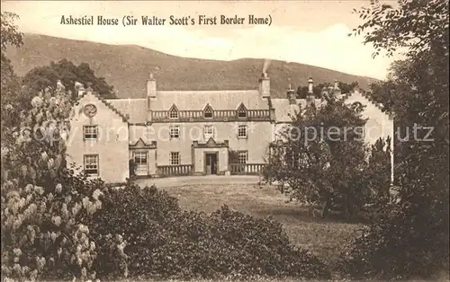 Selkirk Ashestiel House Sir Walter Scott s Frist Border House