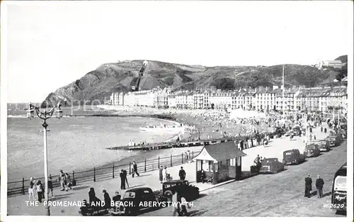 Aberystwyth Promenade and Beach Valentine s Post Card Kat. Ceredigion