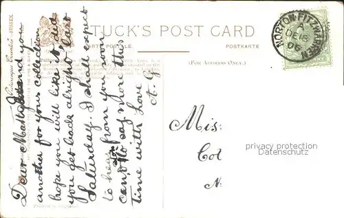 Pulborough Old Lock Tuck Oilette Kuenstlerkarte