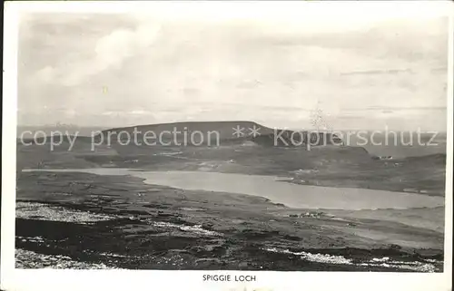 Spiggie Loch Panoramic view Lake Landscape