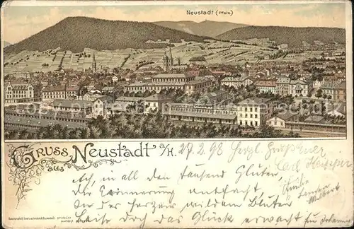 Neustadt Haardt Gesamtansicht Kat. Neustadt an der Weinstr.